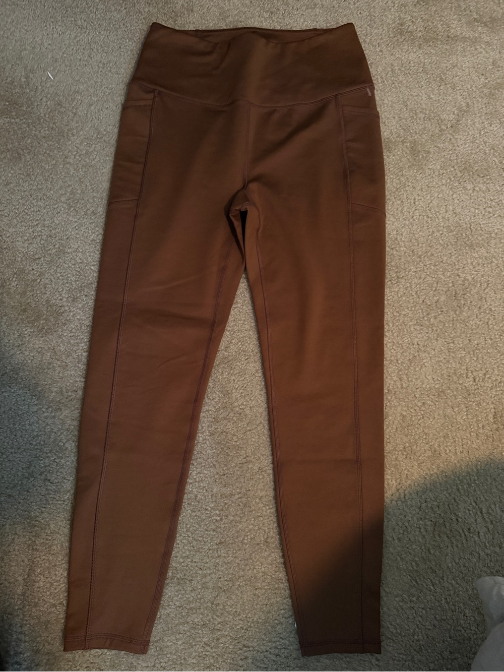 Women's High-Waist Brown Active Leggings- Spyder New w/o tags  sz large